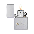 Зажигалка Zippo Love Design с покрытием Satin Chrome 48725 Zippo от магазина Tehnorama