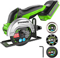 Аккумуляторная угловая шлифмашина Greenworks GD24UCS 3402007 Greenworks от магазина Tehnorama