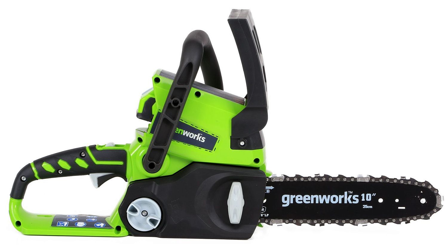 Аккумуляторная цепная пила Greenworks G24CS25 без аккумулятора и з/у 2000007 Greenworks от магазина Tehnorama