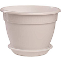 Горшок для цветов 5Plast Антик с поддоном 4,9л белый 5PL0229 1461612 5Plast от магазина Tehnorama