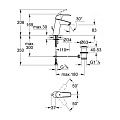 Смеситель для умывальника Grohe Eurosmart 83х110мм 28мм 23322001 Grohe от магазина Tehnorama