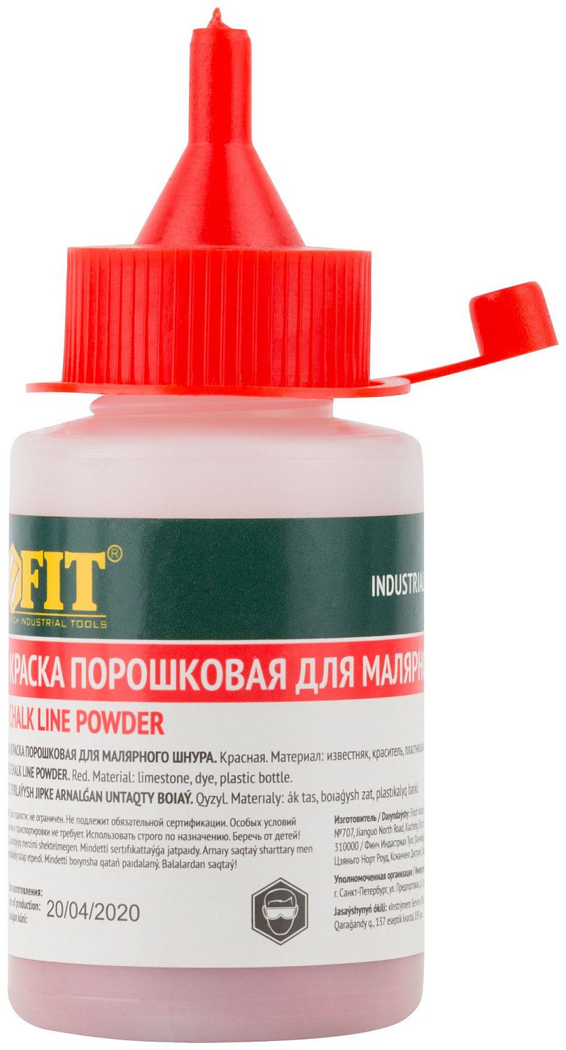 Краска разметочная для ударного шнура, 50 гр. красная F04697 FIT от магазина Tehnorama