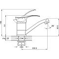 Смеситель для кухни G-lauf 4T4-В180 93,5х138,5мм 40мм 4T4-B180 G-Lauf от магазина Tehnorama