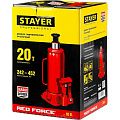 Домкрат Stayer Red Force гидравлический бутылочный 242-452мм 20т 43160-20_z01 Stayer от магазина Tehnorama