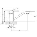 Смеситель для кухни G-lauf GOR4-B058KB 107х158мм 35мм GOR4-B058KB G-Lauf от магазина Tehnorama