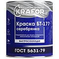 Краска БТ-177 Krafor серебрянка 1л 48423 Krafor от магазина Tehnorama