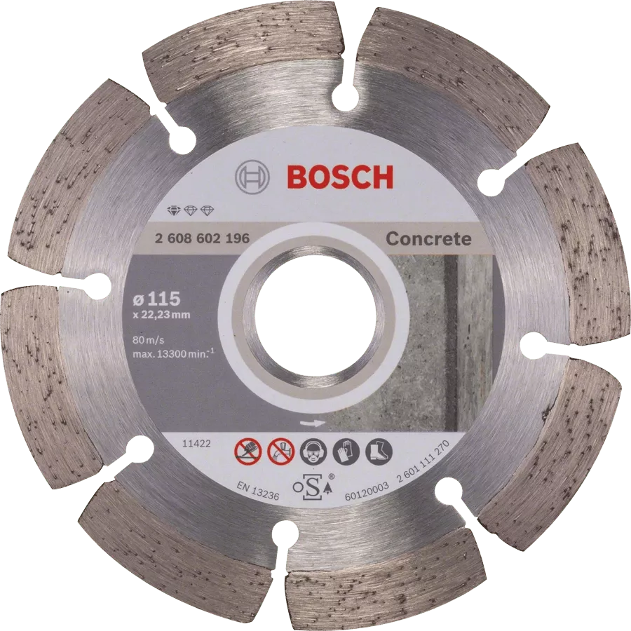 Алмазный диск по бетону Bosch 115х22.2 мм 2608602196 Bosch от магазина Tehnorama