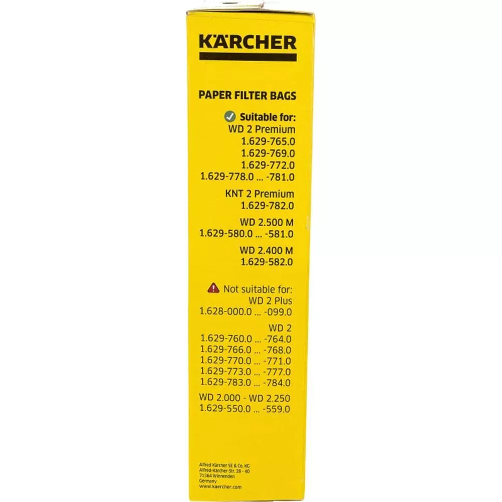 Мешок для пылесоса Karcher 5шт SE + микрофильтр 6.904-143.0 Karcher от магазина Tehnorama