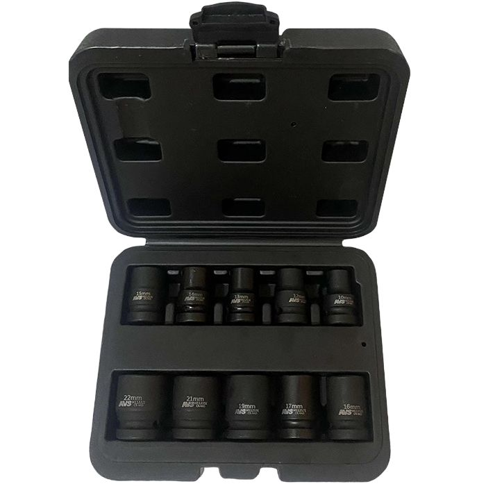 Набор торцевых головок ударных AVS NG12-I 1/2"DR 10-22мм 10 шт A40989S AVS от магазина Tehnorama