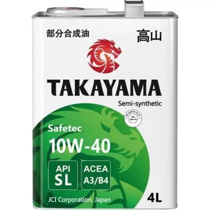 товар Масло моторное Takayama 4л Safetec полусинтетическое 605591 Takayama магазин Tehnorama (официальный дистрибьютор Takayama в России)