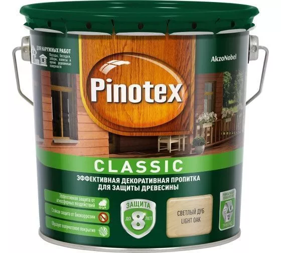 товар Пропитка Pinotex classic дуб 2.7л 5195465 Pinotex магазин Tehnorama (официальный дистрибьютор Pinotex в России)