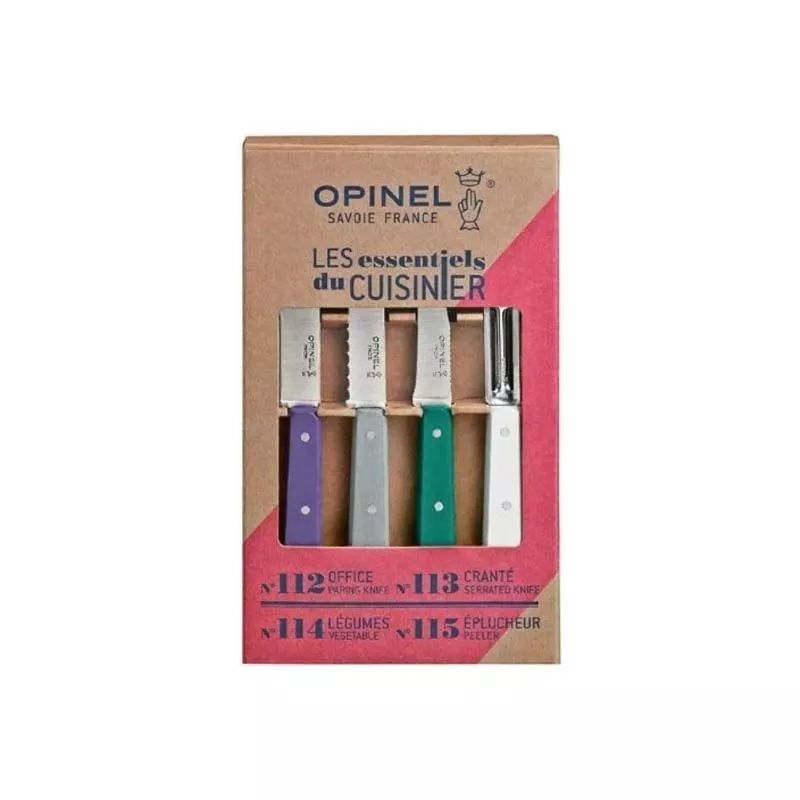 Набор из 4 кухонных ножей Opinel Les Essentiels Art deco 001939 Opinel от магазина Tehnorama